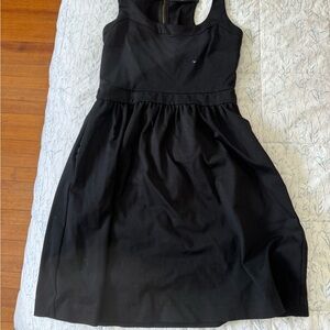 Cynthia Rowley Black Pleated Halter Mini Dress